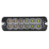 S6 Ultra Slim Double Row Super Bright Premium Green Warning Grille / Surface Mount Strobe Light