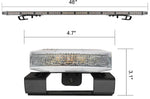 U1 Full Size 48" LED Rooftop Warning Emergency Light Bar with Spot Light